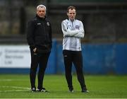 20 March 2021; Bohemians manager Keith Long and first team player development coach Derek Pender prior to the SSE Airtricity League Premier Division match between Finn Harps and Bohemians at Finn Park in Ballybofey, Donegal. Photo by Harry Murphy/Sportsfile