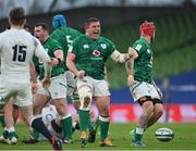20 March 2021; Tadhg Furlong of Ireland celebrates a scrum penalty during the Guinness Six Nations Rugby Championship match between Ireland and England at Aviva Stadium in Dublin. Photo by Ramsey Cardy/Sportsfile