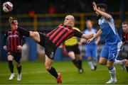 20 March 2021; Georgie Kelly of Bohemians in action against David Webster of Finn Harps during the SSE Airtricity League Premier Division match between Finn Harps and Bohemians at Finn Park in Ballybofey, Donegal. Photo by Harry Murphy/Sportsfile