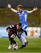 20 March 2021; Ali Coote of Bohemians in action against Ryan Connolly of Finn Harps during the SSE Airtricity League Premier Division match between Finn Harps and Bohemians at Finn Park in Ballybofey, Donegal. Photo by Harry Murphy/Sportsfile