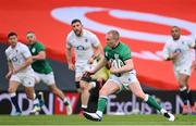 20 March 2021; Keith Earls of Ireland on his way to scoring his side's first try during the Guinness Six Nations Rugby Championship match between Ireland and England at the Aviva Stadium in Dublin. Photo by Ramsey Cardy/Sportsfile
