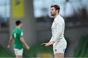 20 March 2021; Elliot Daly of England during the Guinness Six Nations Rugby Championship match between Ireland and England at the Aviva Stadium in Dublin. Photo by Ramsey Cardy/Sportsfile