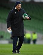 20 March 2021; England head coach Eddie Jones prior to the Guinness Six Nations Rugby Championship match between Ireland and England at Aviva Stadium in Dublin. Photo by Brendan Moran/Sportsfile
