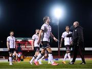 20 March 2021; Daniel Cleary and his Dundalk team-mates following the SSE Airtricity League Premier Division match between Sligo Rovers and Dundalk at The Showgrounds in Sligo. Photo by Stephen McCarthy/Sportsfile