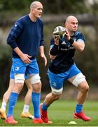 22 March 2021; Rhys Ruddock, right, and Devin Toner during Leinster Rugby squad training at UCD in Dublin. Photo by Ramsey Cardy/Sportsfile