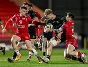 22 March 2021; Niall Murray of Connacht is tackled by Tom Rogers of Scarlets during the Guinness PRO14 match between Scarlets and Connacht at Parc y Scarlets in Llanelli, Wales. Photo by Gareth Everett/Sportsfile
