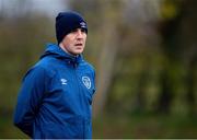 23 March 2021; Republic of Ireland U21 assistant coach John O’Shea during a Republic of Ireland U21's training session at Colliers Park in Wrexham, Wales. Photo by David Rawcliffe/Sportsfile