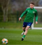 23 March 2021; Gavin Kilkenny during a Republic of Ireland U21's training session at Colliers Park in Wrexham, Wales. Photo by David Rawcliffe/Sportsfile
