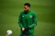 23 March 2021; Cyrus Christie during a Republic of Ireland training session at Stadion Rajko Mitic in Belgrade, Serbia. Photo by Stephen McCarthy/Sportsfile