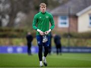 23 March 2021; Joe O’Shaughnessey during a Republic of Ireland U21's training session at Colliers Park in Wrexham, Wales. Photo by David Rawcliffe/Sportsfile