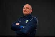 22 March 2021; First Team coach Eddie Gormley during a Cabinteely FC squad portraits session at Stradbrook in Dublin. Photo by Eóin Noonan/Sportsfile