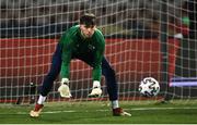 24 March 2021; Republic of Ireland goalkeeper Kieran O’Hara before the FIFA World Cup 2022 qualifying group A match between Serbia and Republic of Ireland at Stadion Rajko Mitic in Belgrade, Serbia. Photo by Stephen McCarthy/Sportsfile