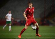 24 March 2021; Nikola Milenkovic of Serbia during the FIFA World Cup 2022 qualifying group A match between Serbia and Republic of Ireland at Stadion Rajko Mitic in Belgrade, Serbia. Photo by Stephen McCarthy/Sportsfile