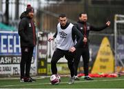 25 March 2021; Michael Duffy during a Dundalk training session at Oriel Park in Dundalk, Louth.  Photo by Ben McShane/Sportsfile