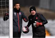 25 March 2021; Goalkeeping coach Graham Byas during a Dundalk training session at Oriel Park in Dundalk, Louth.  Photo by Ben McShane/Sportsfile