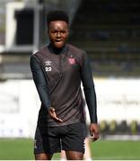 25 March 2021; Ebuka Kwelele during a Dundalk training session at Oriel Park in Dundalk, Louth.  Photo by Ben McShane/Sportsfile