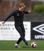 25 March 2021; Greg Sloggett during a Dundalk training session at Oriel Park in Dundalk, Louth.  Photo by Ben McShane/Sportsfile