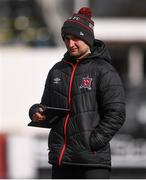 25 March 2021; Sport scientist Lorcan Mason during a Dundalk training session at Oriel Park in Dundalk, Louth.  Photo by Ben McShane/Sportsfile