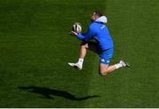 26 March 2021; Jordan Larmour during the Leinster Rugby captains run at the RDS Arena in Dublin. Photo by Ramsey Cardy/Sportsfile