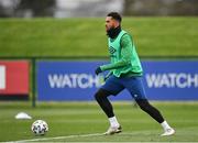 26 March 2021; Cyrus Christie during a Republic of Ireland training session at the FAI National Training Centre in Abbotstown, Dublin. Photo by Seb Daly/Sportsfile