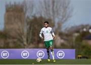 26 March 2021; Andrew Omobamidele of Republic of Ireland during the U21 International friendly match between Wales and Republic of Ireland at Colliers Park in Wrexham, Wales. Photo by David Rawcliffe/Sportsfile