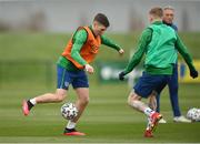 26 March 2021; Conor Coventry, left, and James McClean during a Republic of Ireland training session at the FAI National Training Centre in Abbotstown, Dublin. Photo by Seb Daly/Sportsfile