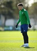 26 March 2021; Dara O'Shea during a Republic of Ireland training session at the FAI National Training Centre in Abbotstown, Dublin. Photo by Seb Daly/Sportsfile