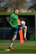 26 March 2021; James McClean during a Republic of Ireland training session at the FAI National Training Centre in Abbotstown, Dublin. Photo by Seb Daly/Sportsfile