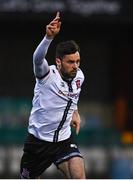26 March 2021; Patrick Hoban of Dundalk celebrates after scoring his side's first goal during the SSE Airtricity League Premier Division match between Dundalk and Finn Harps at Oriel Park in Dundalk, Louth. Photo by Eóin Noonan/Sportsfile