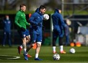 26 March 2021; Josh Cullen during a Republic of Ireland training session at the FAI National Training Centre in Abbotstown, Dublin. Photo by Seb Daly/Sportsfile