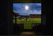 26 March 2021; Cork City players warm-up prior to the SSE Airtricity League First Division match between Cork City and Cobh Ramblers at Turners Cross in Cork. Photo by Harry Murphy/Sportsfile