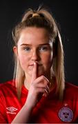 5 March 2021; Jessie Stapleton during a Shelbourne portrait session ahead of the 2021 SSE Airtricity Women's National League season at Tolka Park in Dublin. Photo by Stephen McCarthy/Sportsfile