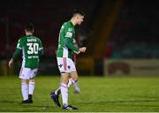 26 March 2021; Cian Coleman of Cork City celebrates at the full-time whistle following the SSE Airtricity League First Division match between Cork City and Cobh Ramblers at Turners Cross in Cork. Photo by Harry Murphy/Sportsfile