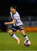 26 March 2021; Han Jeongwoo of Dundalk during the SSE Airtricity League Premier Division match between Dundalk and Finn Harps at Oriel Park in Dundalk, Louth. Photo by Eóin Noonan/Sportsfile