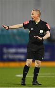 26 March 2021; Referee Derek Michael Tomney during the SSE Airtricity League Premier Division match between Dundalk and Finn Harps at Oriel Park in Dundalk, Louth. Photo by Eóin Noonan/Sportsfile