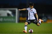 26 March 2021; Han Jeongwoo of Dundalk during the SSE Airtricity League Premier Division match between Dundalk and Finn Harps at Oriel Park in Dundalk, Louth. Photo by Eóin Noonan/Sportsfile