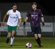 26 March 2021; Karl Fitzsimons of Wexford in action against Andy O'Brien of Cabinteely during the SSE Airtricity League First Division match between Wexford and Cabinteely at Ferrycarrig Park in Wexford. Photo by Matt Browne/Sportsfile