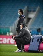 27 March 2021; CJ Stander of Munster, right, with head coach Johann van Graan during the Guinness PRO14 Final match between Leinster and Munster at the RDS Arena in Dublin. Photo by David Fitzgerald/Sportsfile