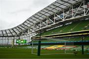 27 March 2021; A general view of the Aviva Stadium prior to the FIFA World Cup 2022 qualifying group A match between Republic of Ireland and Luxembourg at the Aviva Stadium in Dublin. Photo by Eóin Noonan/Sportsfile