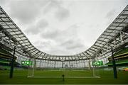 27 March 2021; A general view of the Aviva Stadium prior to the FIFA World Cup 2022 qualifying group A match between Republic of Ireland and Luxembourg at the Aviva Stadium in Dublin. Photo by Eóin Noonan/Sportsfile