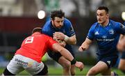 27 March 2021; Robbie Henshaw of Leinster is tackled by CJ Stander of Munster during the Guinness PRO14 Final match between Leinster and Munster at the RDS Arena in Dublin. Photo by Brendan Moran/Sportsfile