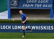 27 March 2021; Devin Toner of Leinster runs out to earn his 262nd cap, a club record, before the Guinness PRO14 Final match between Leinster and Munster at the RDS Arena in Dublin. Photo by Ramsey Cardy/Sportsfile