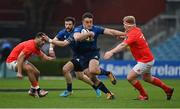 27 March 2021; Rónan Kelleher of Leinster beats the tackle of John Ryan of Munster during the Guinness PRO14 Final match between Leinster and Munster at the RDS Arena in Dublin. Photo by Brendan Moran/Sportsfile