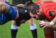 27 March 2021; Andrew Porter of Leinster and James Cronin of Munster prepare to engage in a scrum during the Guinness PRO14 Final match between Leinster and Munster at the RDS Arena in Dublin. Photo by Ramsey Cardy/Sportsfile
