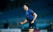 27 March 2021; Hugo Keenan of Leinster celebrates following the Guinness PRO14 Final match between Leinster and Munster at the RDS Arena in Dublin. Photo by David Fitzgerald/Sportsfile