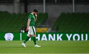 27 March 2021; Shane Long of Republic of Ireland reacts after his side concede a goal during the FIFA World Cup 2022 qualifying group A match between Republic of Ireland and Luxembourg at the Aviva Stadium in Dublin. Photo by Seb Daly/Sportsfile