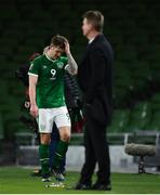 27 March 2021; James Collins of Republic of Ireland after he awas substituted during the FIFA World Cup 2022 qualifying group A match between Republic of Ireland and Luxembourg at the Aviva Stadium in Dublin. Photo by Harry Murphy/Sportsfile