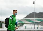 28 March 2021; Gary Shaw of Bray Wanderers arrives before the SSE Airtricity League First Division match between Bray Wanderers and Treaty United at the Carlisle Grounds in Bray, Wicklow. Photo by Seb Daly/Sportsfile