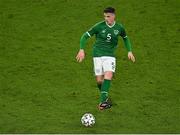 27 March 2021; Ciaran Clark of Republic of Ireland during the FIFA World Cup 2022 qualifying group A match between Republic of Ireland and Luxembourg at the Aviva Stadium in Dublin. Photo by Piaras Ó Mídheach/Sportsfile