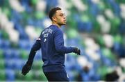 28 March 2021; Sergiño Dest of USA prior to the International friendly match between Northern Ireland and USA at the National Football Stadium at Windsor Park in Belfast. Photo by David Fitzgerald/Sportsfile
